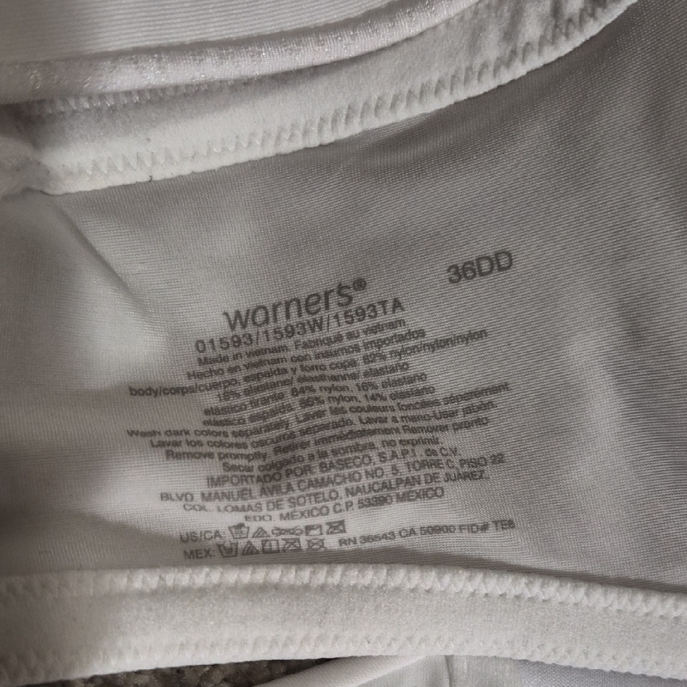 3 White Bras Vanity Fair And 1 Warners Bra - Picture 3 of 6